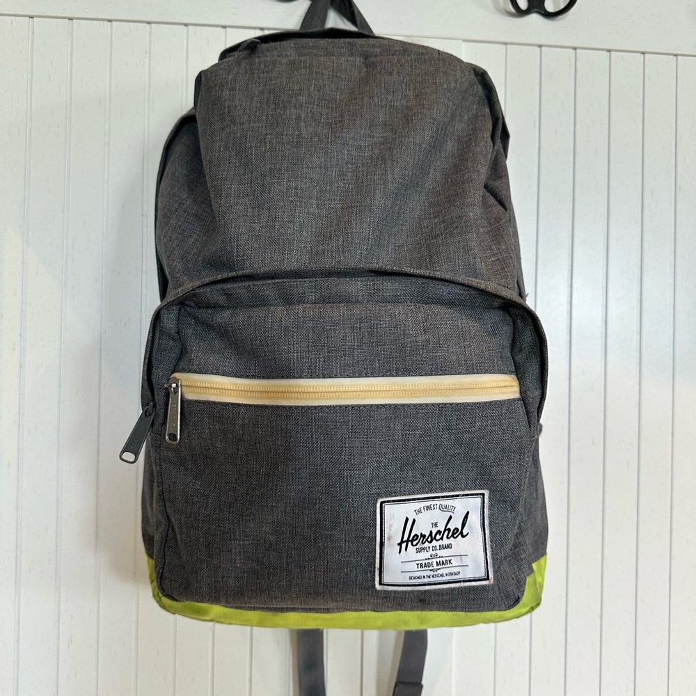 Herschel Supply Company Black and Lime Backpack